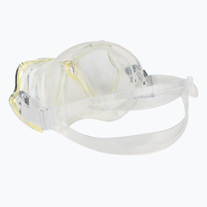 Mască de snorkeling Mares Wahoo galben transparent 411238 4