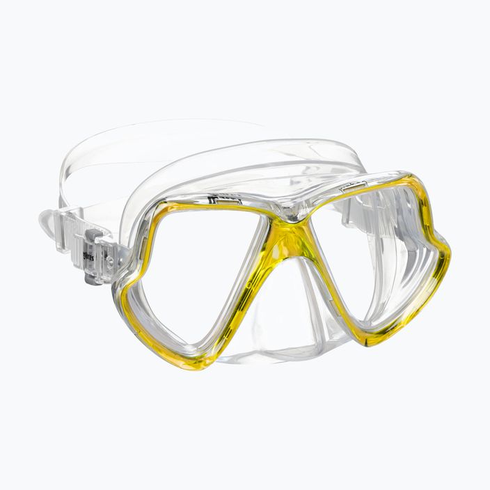 Mască de snorkeling Mares Wahoo galben transparent 411238 6