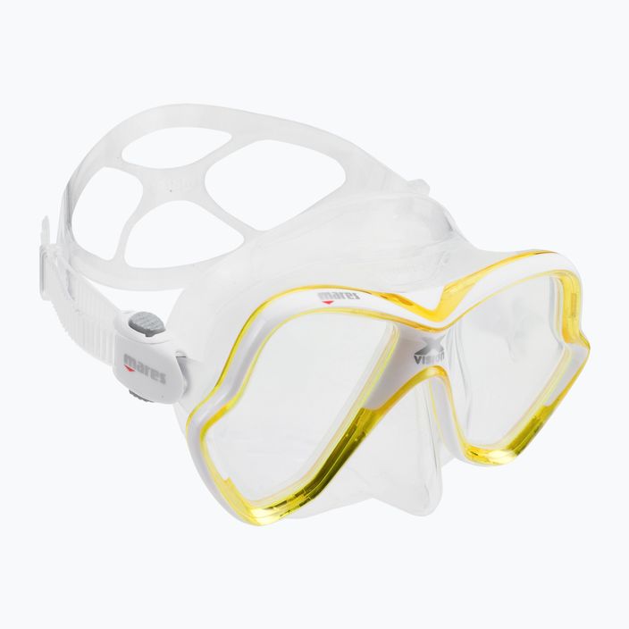 Mască de scufundări Mares X-Vision galben transparent 411053