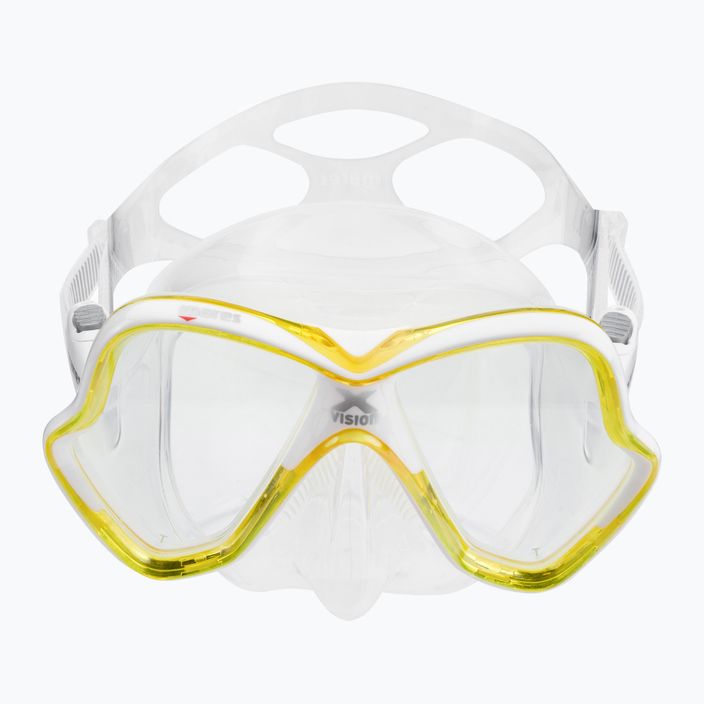 Mască de scufundări Mares X-Vision galben transparent 411053 2