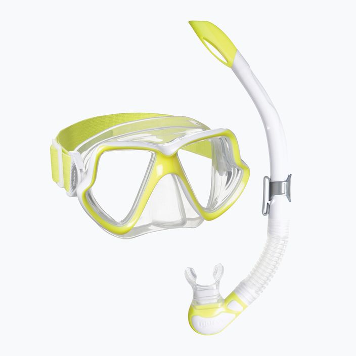 Set de snorkeling  Mares Combo Wahoo Neon yellow/white/clear 411779BB