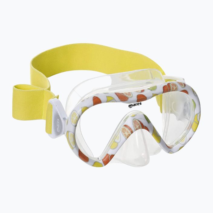 Set de snorkeling pentru copii Mares Combo Vitamin white/yellow/clear 2