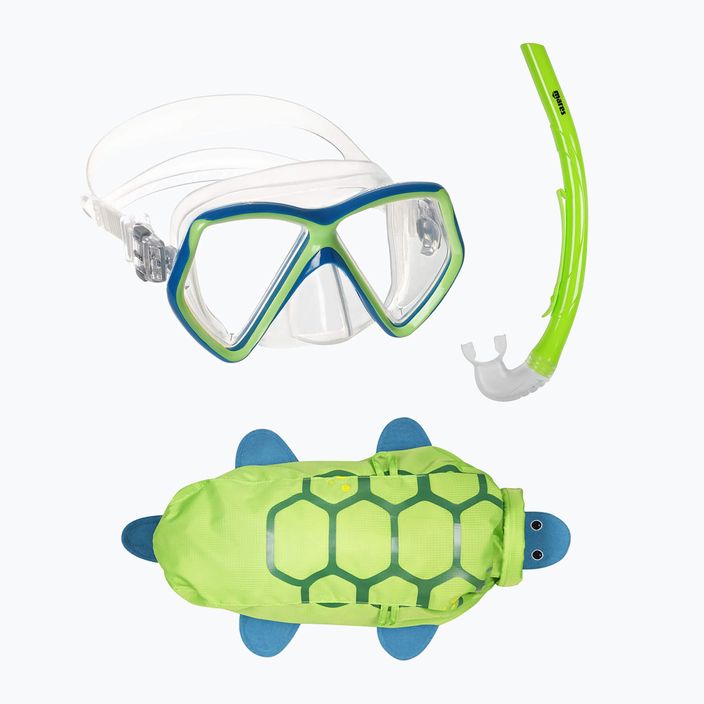 Set de snorkeling pentru copii Mares Combo Zoo green