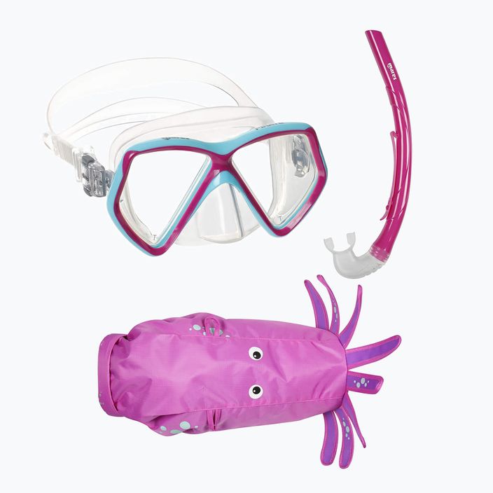 Set de snorkeling pentru copii Mares Combo Zoo magenta