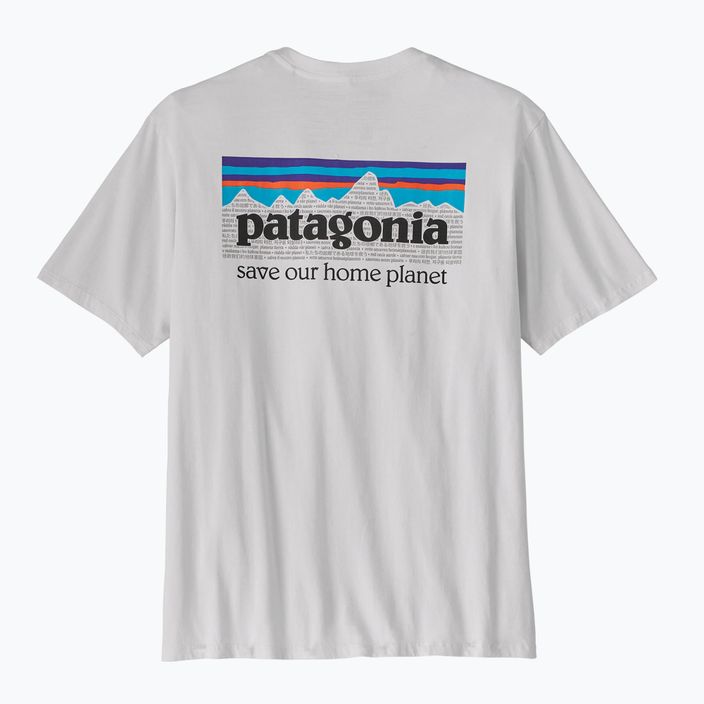 Bărbați Patagonia P-6 Mission Organic tricou de trekking alb pentru bărbați 10