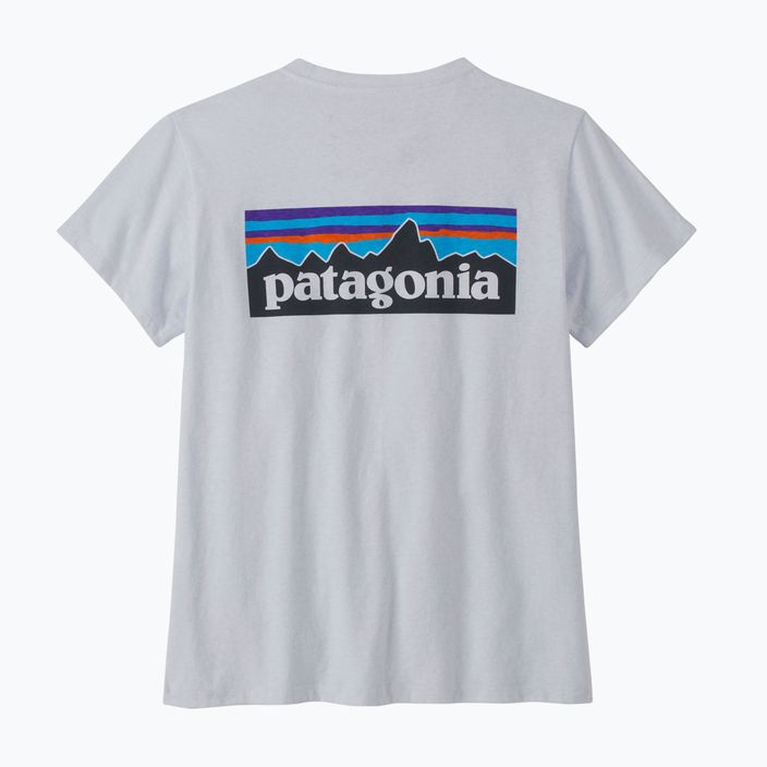 Tricou de trekking pentru femei  Patagonia P-6 Logo Responsibili-Tee white 4