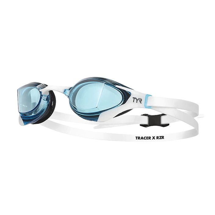 Ochelari de înot  TYR Tracer-X RZR Racing blue/ white/ white 2