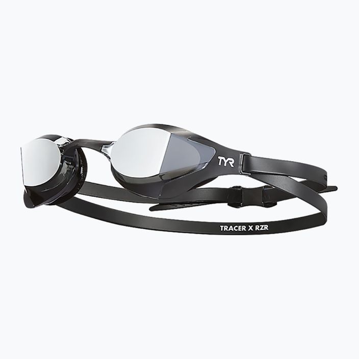 Ochelari de înot TYR Tracer-X RZR Mirrored Racing negru-argintii LGTRXRZM_043 6