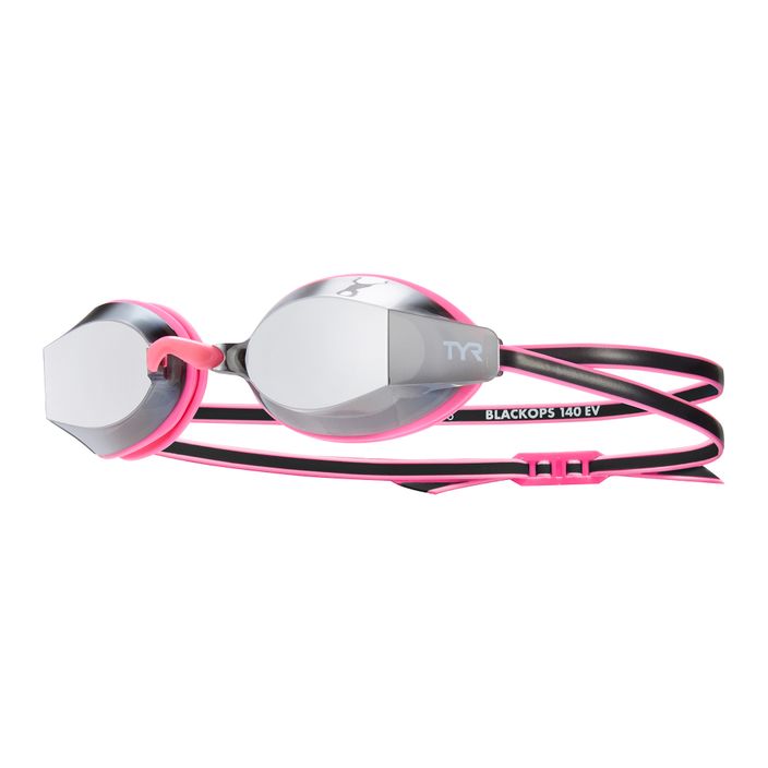 Ochelari de înot pentru copii  TYR Blackops 140 Ev Racing Mirrored silver/ pink/ black 2