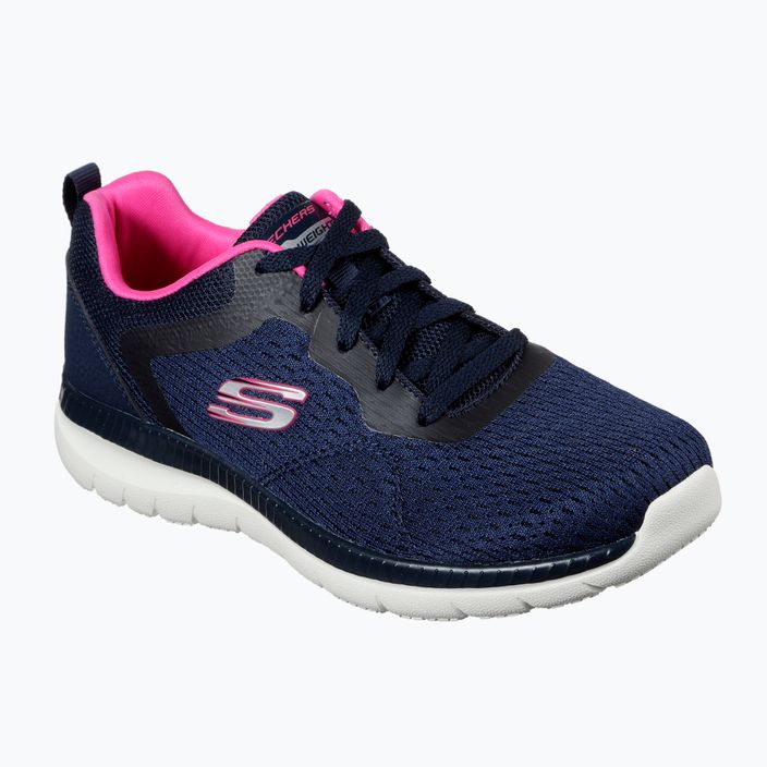 Pantofi de antrenament pentru femei SKECHERS Bountiful Quick Path navy/hot pink 7