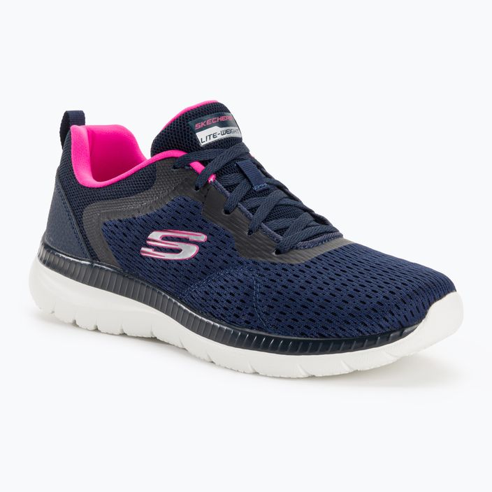 Pantofi de antrenament pentru femei SKECHERS Bountiful Quick Path navy/hot pink