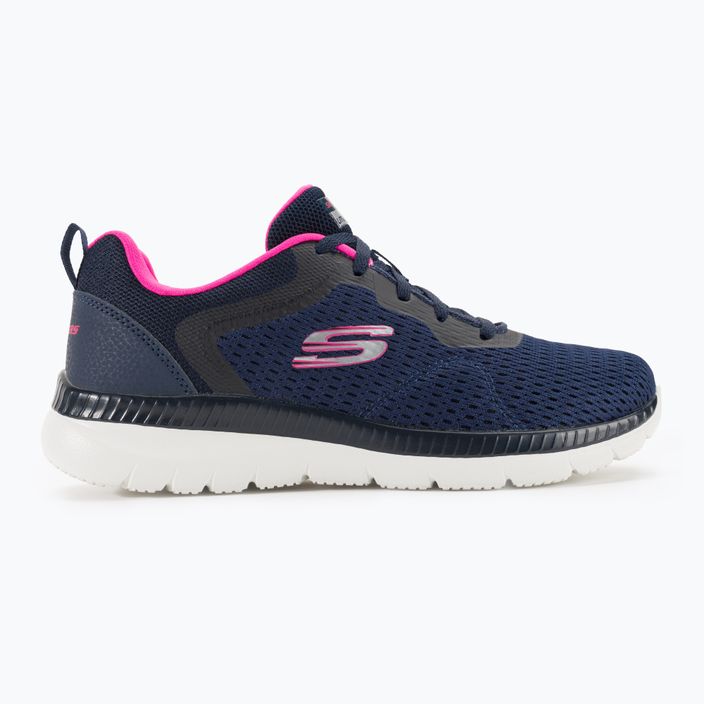 Pantofi de antrenament pentru femei SKECHERS Bountiful Quick Path navy/hot pink 2