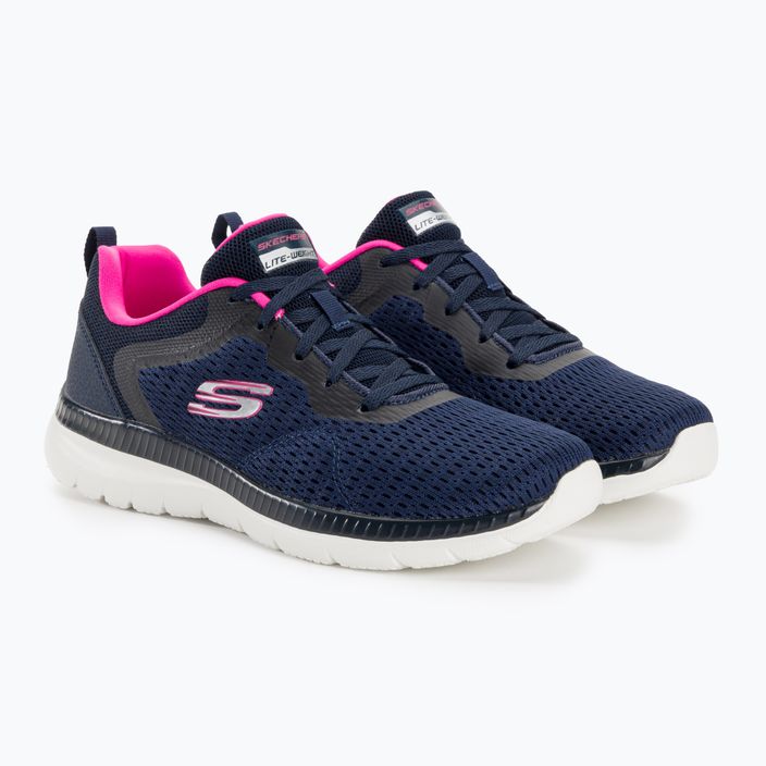 Pantofi de antrenament pentru femei SKECHERS Bountiful Quick Path navy/hot pink 4