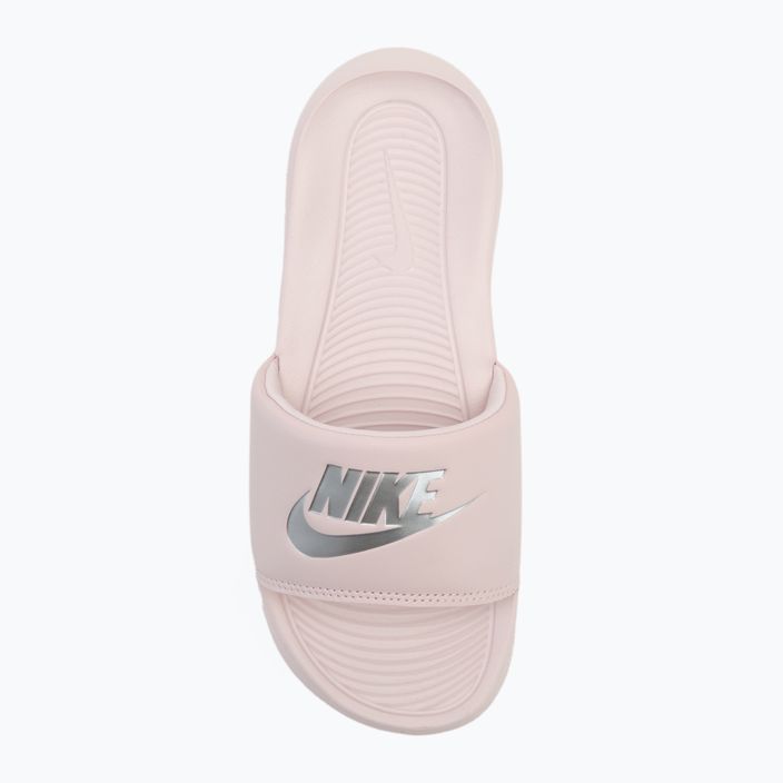 Papuci pentru femei Nike Victori One Slide barely rose/barely rose/metallic silver 5