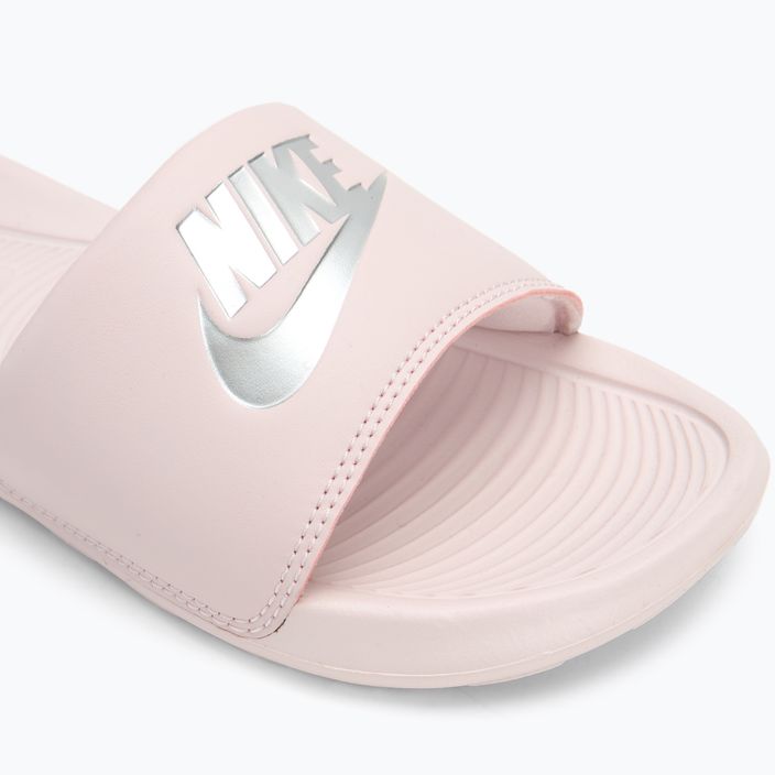 Papuci pentru femei Nike Victori One Slide barely rose/barely rose/metallic silver 7