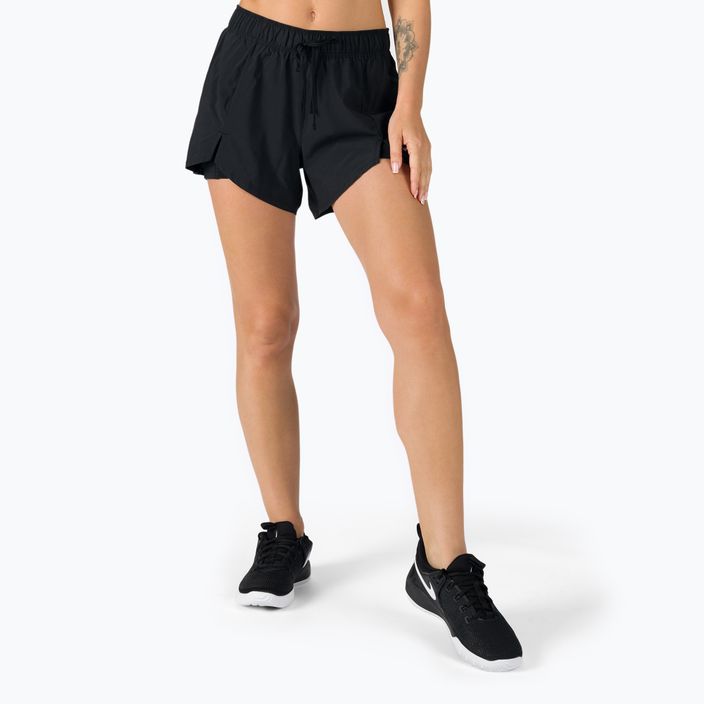 Pantaloni scurți de antrenament pentru femei Nike Flex Essential 2 în 1 negru DA0453-011