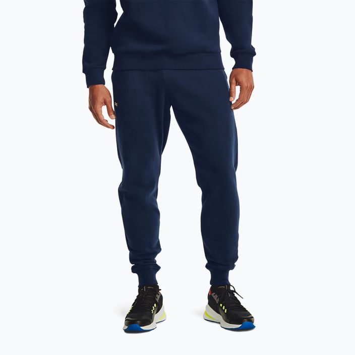 Pantaloni pentru bărbați Under Armour Rival Fleece Joggers navy blue