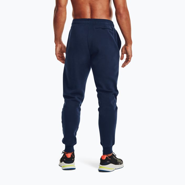 Pantaloni pentru bărbați Under Armour Rival Fleece Joggers navy blue 3