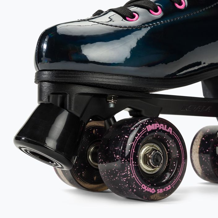 Patine pentru femei IMPALA Quad Skate negru holografic 8