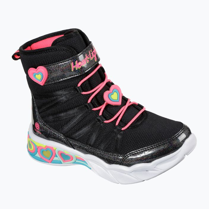 SKECHERS Sweetheart Lights Love To Shine pantofi pentru copii negru / roz cald 8