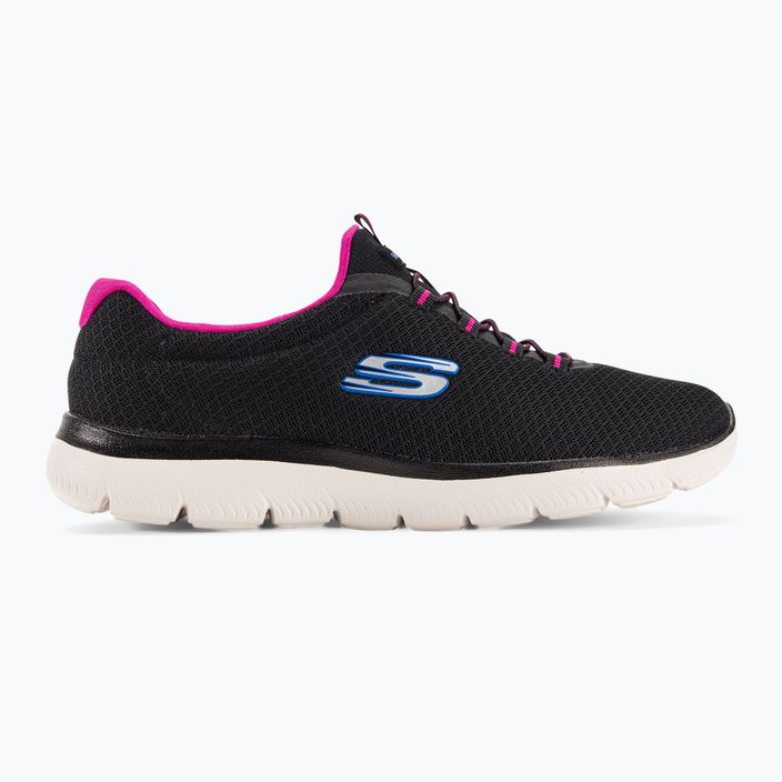 Pantofi de antrenament pentru femei SKECHERS Summits negru/roz cald 2
