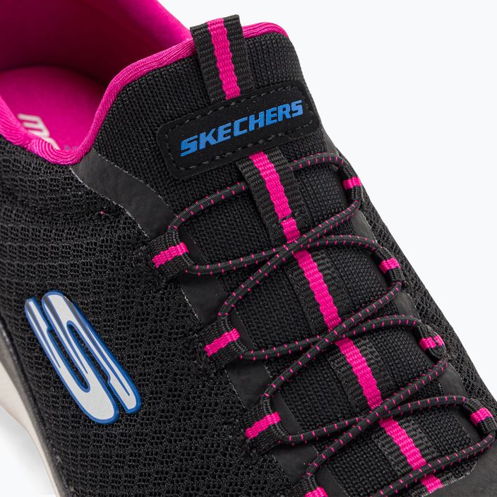 Pantofi de antrenament pentru femei SKECHERS Summits negru/roz cald 8
