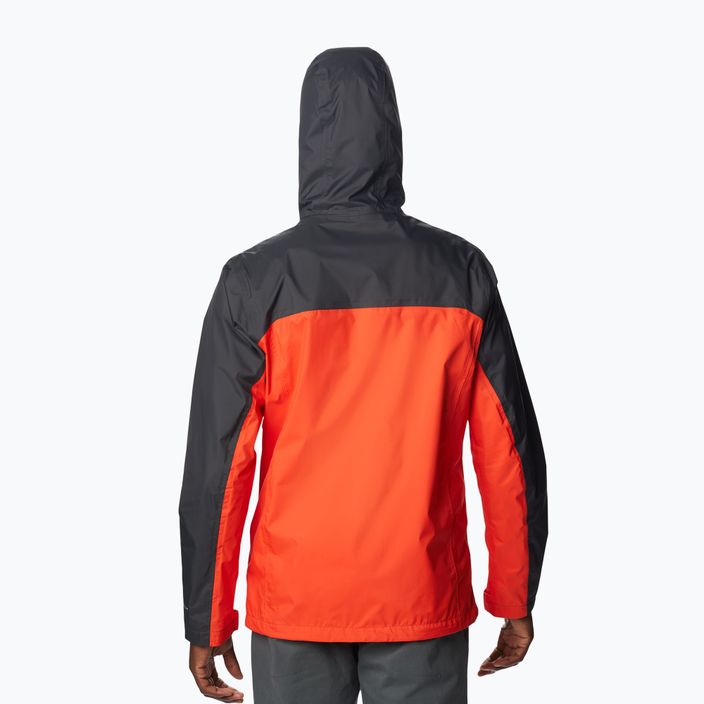 Columbia Pouring Adventure jachetă de ploaie cu membrană pentru bărbați negru/roșu 1760061 2