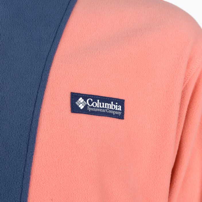 Columbia Back Bowl 879 Hanorac fleece pentru bărbați portocaliu-albastru 1890764 3