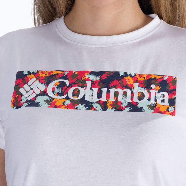 Columbia cămașă de trekking pentru femei Sun Trek SS Graphic 108 alb 1931753 5