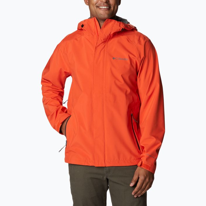 jacheta de ploaie Columbia Earth Explorer pentru bărbați Shell 813 portocaliu 1988612