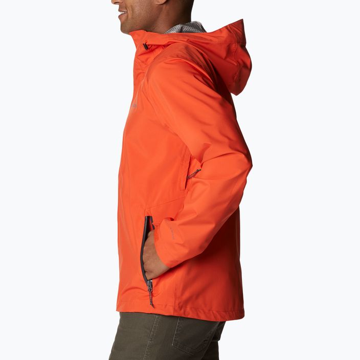 jacheta de ploaie Columbia Earth Explorer pentru bărbați Shell 813 portocaliu 1988612 7