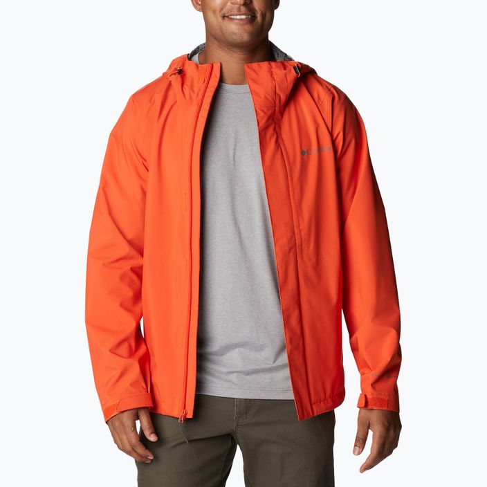 jacheta de ploaie Columbia Earth Explorer pentru bărbați Shell 813 portocaliu 1988612 6