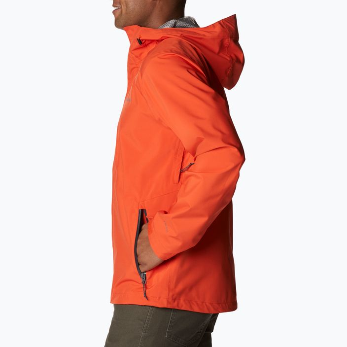 jacheta de ploaie Columbia Earth Explorer pentru bărbați Shell 813 portocaliu 1988612 8