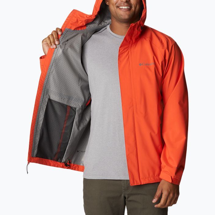 jacheta de ploaie Columbia Earth Explorer pentru bărbați Shell 813 portocaliu 1988612 9