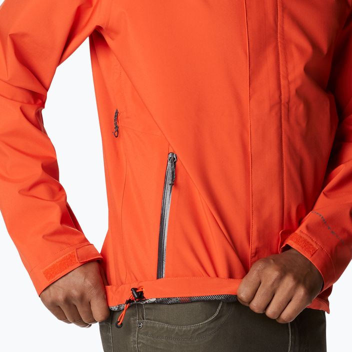 jacheta de ploaie Columbia Earth Explorer pentru bărbați Shell 813 portocaliu 1988612 16