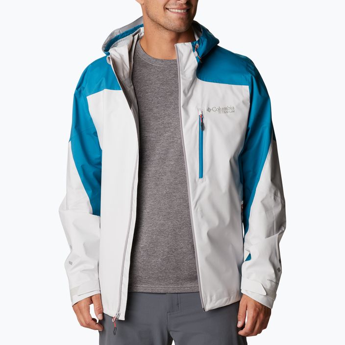 Jachetă softshell pentru bărbați Columbia Titan Pass 2.5L 043 albastru/gri 1888941 4