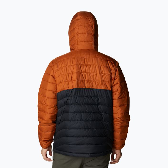 Columbia Powder Lite Anorak jachetă pentru bărbați în jos portocaliu și negru 8