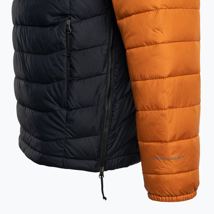 Columbia Powder Lite Anorak jachetă pentru bărbați în jos portocaliu și negru 4