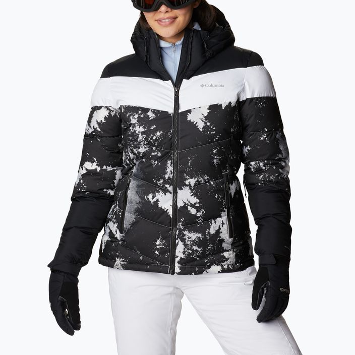 Columbia Abbott Peak Insulated jachetă de schi pentru femei negru și alb 1909971