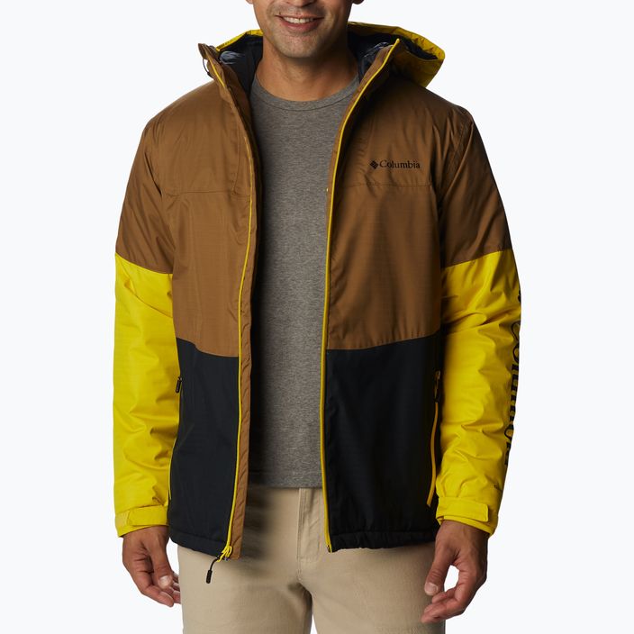 Columbia Point Park Insulated jachetă din puf pentru bărbați maro-negru-galben 1956811 3