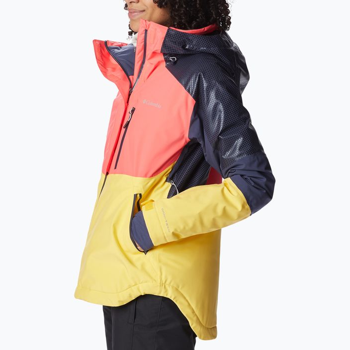 Columbia Snow Slab Blackdot jachetă de schi pentru femei galben-roșu 2007551 2