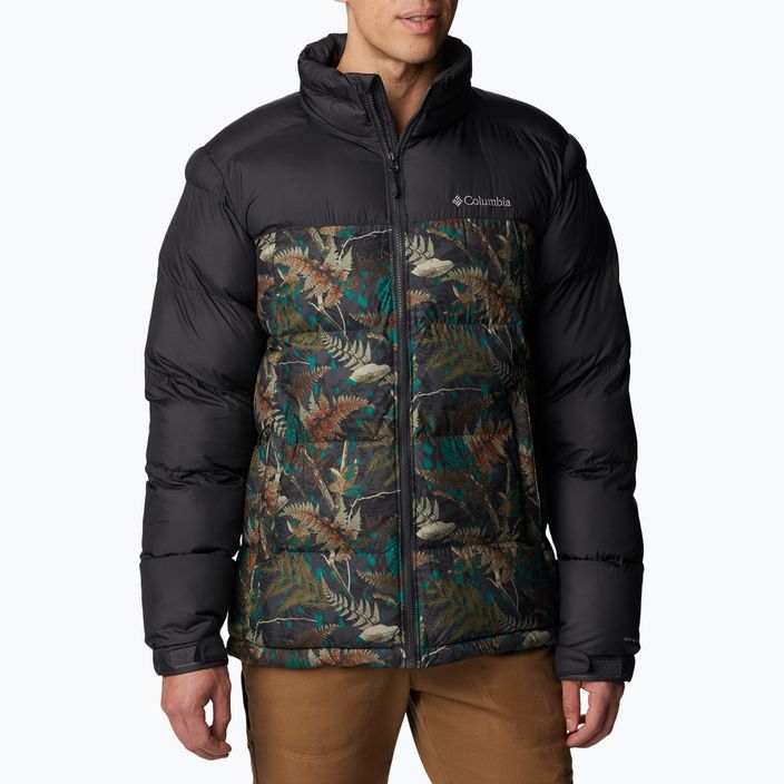 Columbia Pike Lake jachetă bărbătească din puf pentru bărbați maro și negru 1738022
