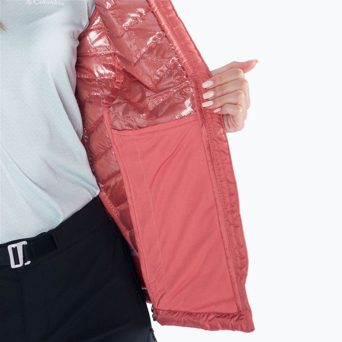 Columbia Powder Lite jachetă cu glugă roz pentru femei 1699071 7
