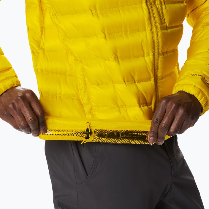Jachetă cu glugă Columbia Pebble Peak Down Hooded pentru bărbați  galben 2008315 7