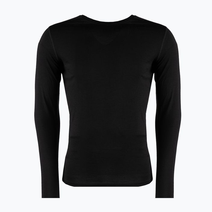 Tricou termic cu mânecă lungă pentru bărbați Smartwool Merino 150 Baselayer Long Sleeve Boxed, negru, 00749-001-S