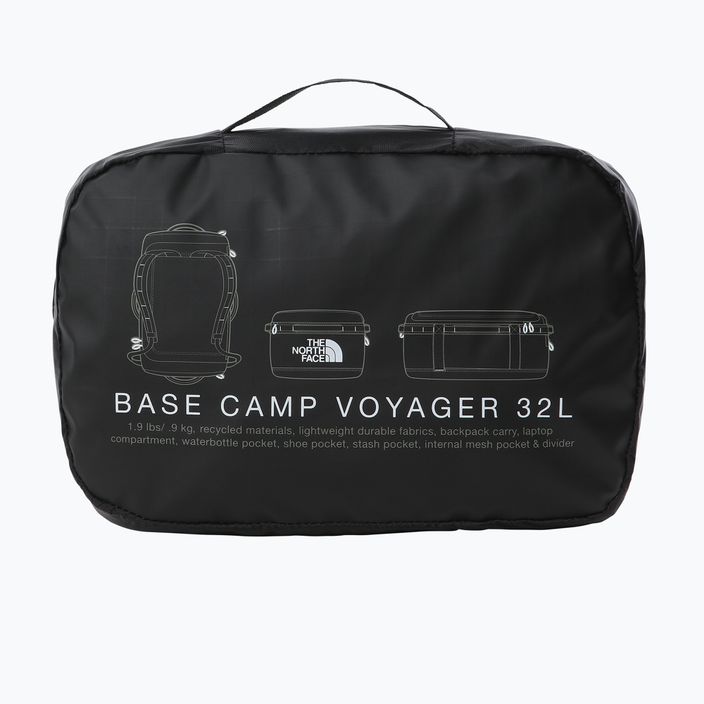 The North Face Base Camp Voyager Duffel 32 l negru/alb sac de călătorie negru/alb 7
