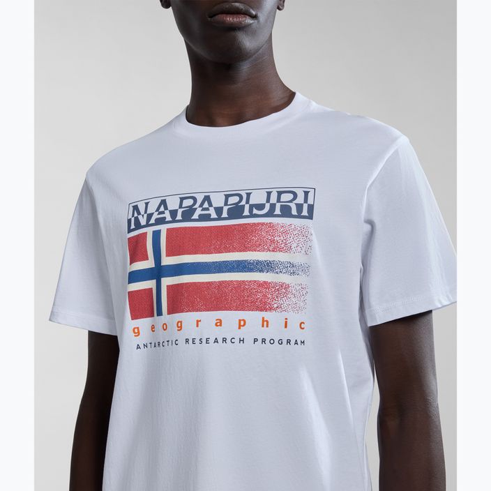 Tricou pentru bărbați Napapijri S-Kreis brightwhite 4