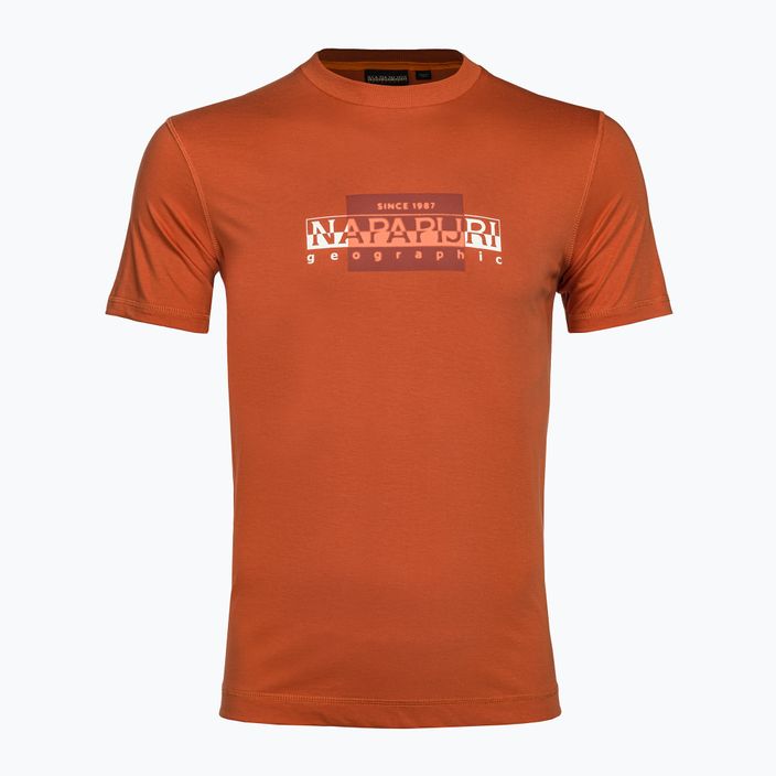Tricou pentru bărbați Napapijri S-Smallwood orange burnt
