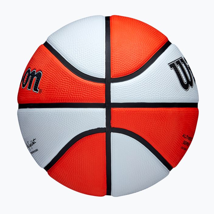Minge de baschet pentru copii Wilson WNBA Authentic Series Outdoor orange/white mărime 5 6