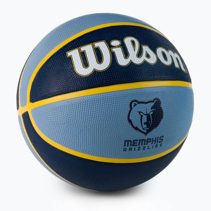 Mingea de baschet Wilson NBA Team Tribute Memphis Grizzlies, albastru marin WTB1300XBMEM 2